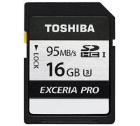 Toshiba Exceria Pro N401 SDHC 16 GB Class 10 UHS-I / U3 Card (THN-N401S0160E4)