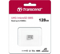 Transcend 300S MicroSDXC 128GB Class 10 UHS-I / U3 A1 V30 Card (TS128GUSD300S)