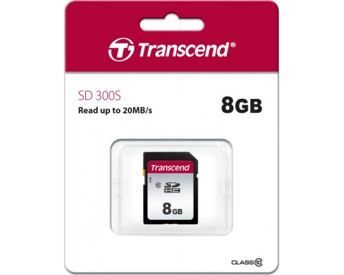 Transcend 300S SDHC 8 GB Class 10 Card (TS8GSDC300S)