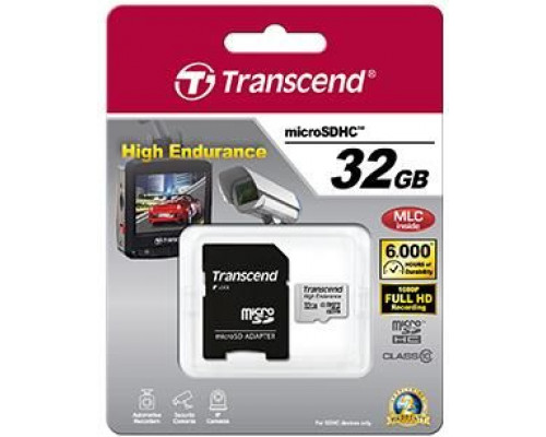 Transcend High Endurance MicroSDHC 32GB Class 10 Card (TS32GUSDHC10V)