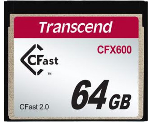 Transcend CFX600 CFast 64GB Card (TS64GCFX600)
