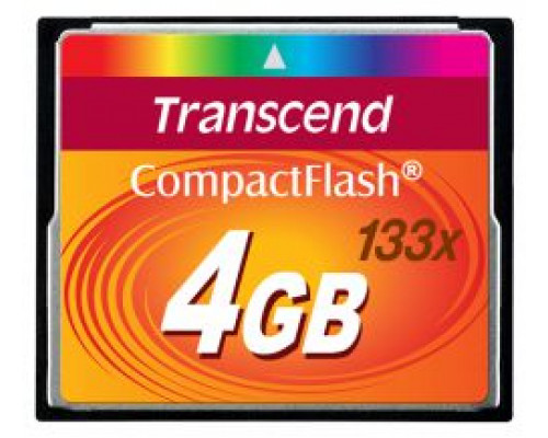 Transcend 133x Compact Flash 4GB card (TS4GCF133)