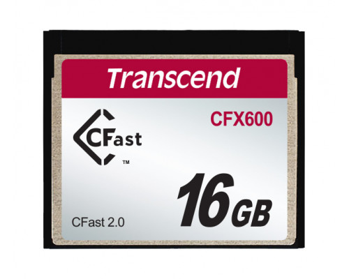 Transcend CFX600 CFast 16GB Card (TS16GCFX600)