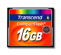 Transcend 133s Compact Flash 16GB Card (TS16GCF133)