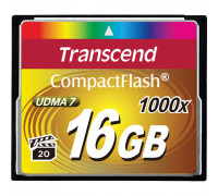 Transcend 1000x Compact Flash 16 GB card (TS16GCF1000)
