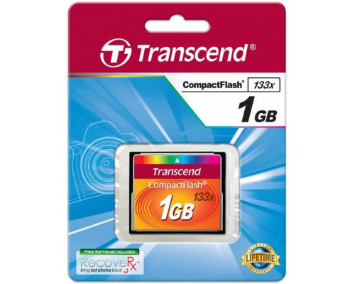 Transcend 133x Compact Flash 1GB card (TS1GCF133)