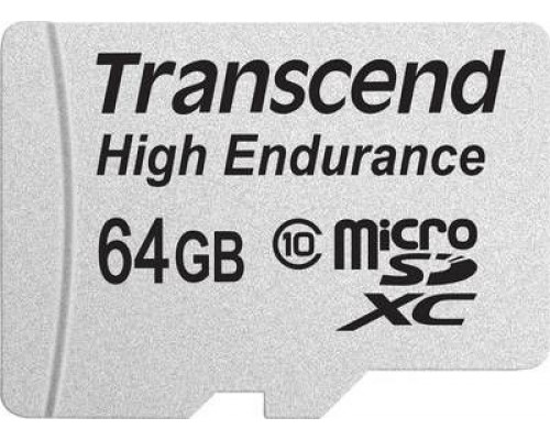 Transcend High Endurance MicroSDXC 64GB Class 10 Card (TS64GUSDXC10V)