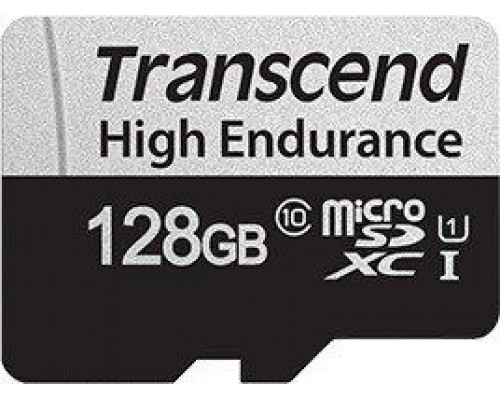 Transcend 350V MicroSDXC 128GB Class 10 UHS-I / U1 Card (TS128GUSD350V)