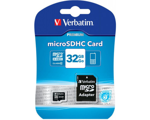 Verbatim MicroSDHC 32GB Class 10 Card (44083)