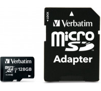 Verbatim MicroSDXC 128 GB Class 10 UHS-I / U1 Card (44085)