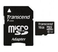 Transcend Premium MicroSDHC 16 GB Class 10 UHS-I / U1 Card (TS16GUSDU1)