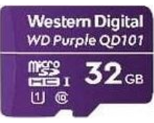 Western Digital Purple MicroSDHC 32 GB Class 10 UHS-I / U1 Card (WDD032G1P0C)