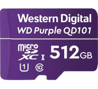 Western Digital Purple MicroSDXC 512 GB Class 10 UHS-I / U1 Card (WDD512G1P0C)
