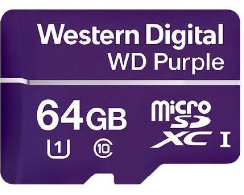 Western Digital Purple MicroSDXC 64 GB Class 10 UHS-I Card (WDD064G1P0A)