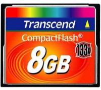 Transcend CF133 Compact Flash 8GB card (TS8GCF133)