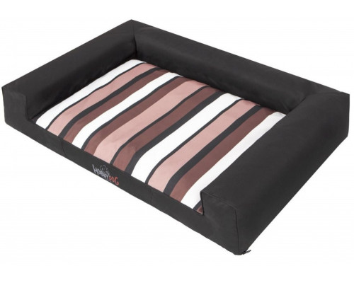 HOBBYDOG Dog bed Victoria black with stripes XXL 118x78