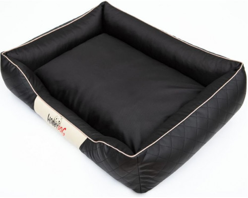 HOBBYDOG Perfect Imperial Bed - Black/beige 114x84