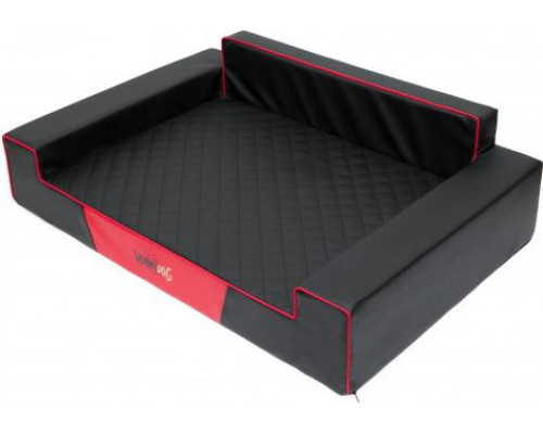HOBBYDOG Glamor bed - Black/red L