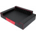 HOBBYDOG Glamor bed - Black/red L