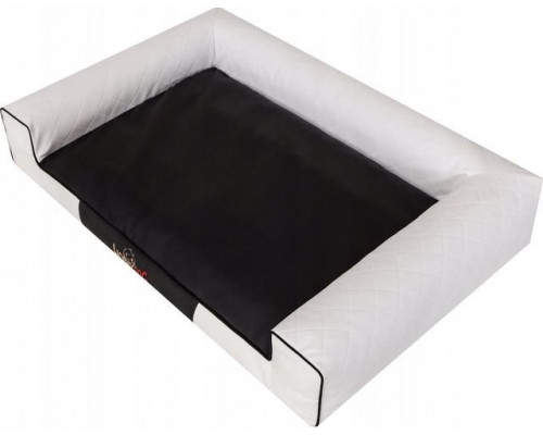 HOBBYDOG Dog bed Victoria Lux white/black XL