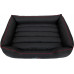 HOBBYDOG Comfort bed - Black/red XXL