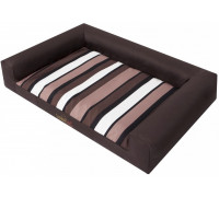 HOBBYDOG Dog bed Victoria brown/stripes XL