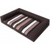 HOBBYDOG Dog bed Victoria brown/stripes XL