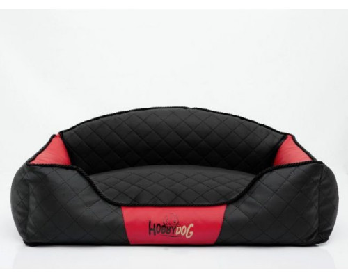 HOBBYDOG L ELITE BED - BLACK/RED