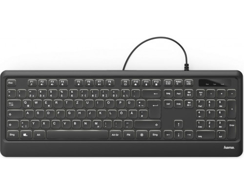 Hama KC-550 Wired Keyboard Black DE (001826710000)
