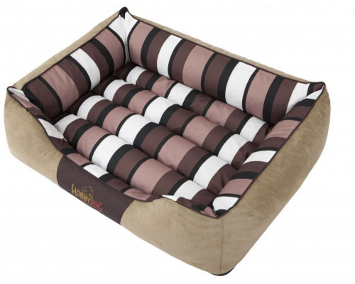 HOBBYDOG Nice bed beige/stripes L