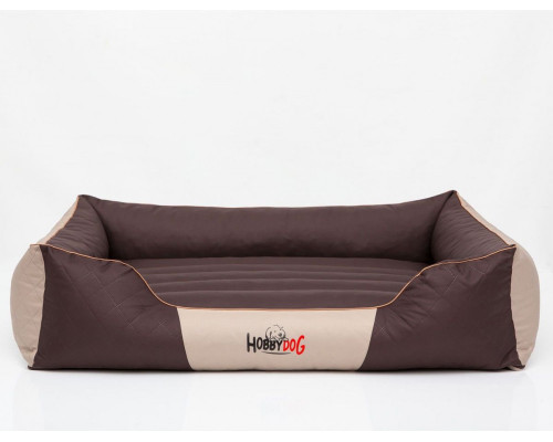 HOBBYDOG Premium bed - Brown/beige L