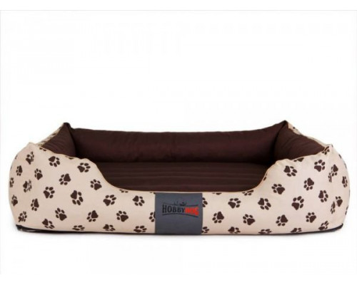 HOBBYDOG Prestige dog bed - Beige with paws L