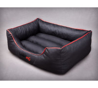 HOBBYDOG Comfort bed - Black/red L
