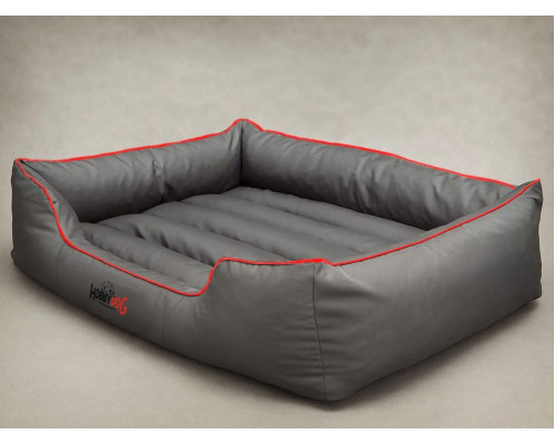 HOBBYDOG Comfort bed - Gray/red L