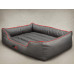 HOBBYDOG Comfort bed - Gray/red L