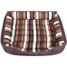 HOBBYDOG Comfort bed - Brown/stripes L