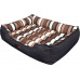 HOBBYDOG Comfort bed - Black/stripes L