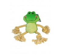Suņu rotaļlieta YARRO  Happy Frog with a rope 36cm