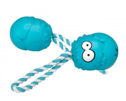 Игрушка для собаки EBI Coockoo Toy Bumpies + Rope Petrol Mint M 7-16kg 8.5x6.8x5.8cm