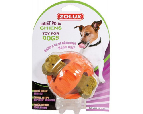 Suņu rotaļlieta Zolux Bone rubber ball 9.5 cm