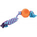 Игрушка для собаки Zolux Rubber ball with a rope 7.5 cm