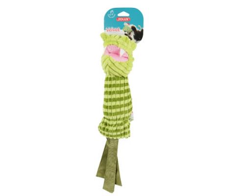 Игрушка для собаки Zolux Plush toy Velvet Crocodile Olga green 9.5x14x45 cm