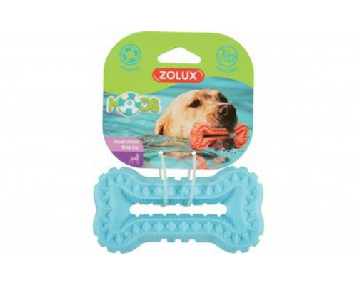 Suņu rotaļlieta Zolux Toy TPR Moos bone 16 cm, blue