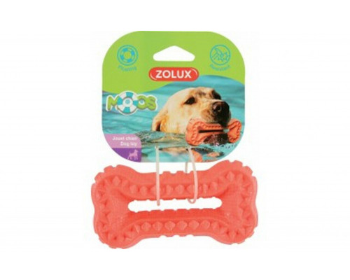 Suņu rotaļlieta Zolux TPR Moos orange bone 13 cm