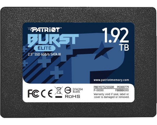 SSD 1.92TB SSD Patriot Burst Elite 1.92TB 2.5" SATA III (PBE192TS25SSDR)