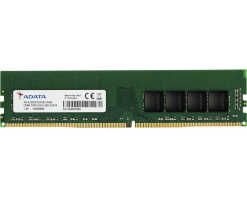ADATA Premier, DDR4, 16 GB, 3200MHz, CL22 (AD4U320016G22-SGN)