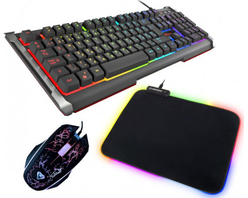 Genesis RHOD 400 RGB ALU for games + RGB pad + mouse (NKG-0993)