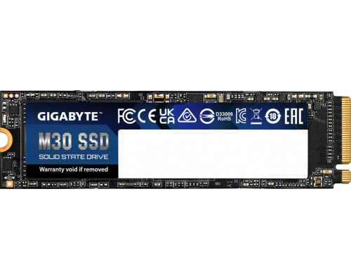 SSD 512GB SSD Gigabyte M30 512GB M.2 2280 PCI-E x4 Gen3 NVMe (GP−GM30512G−G )