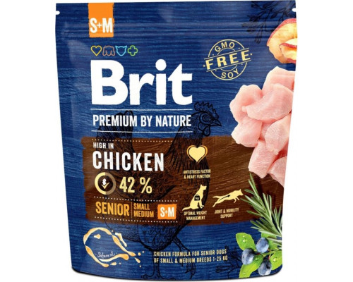 Brit Premium By Nature Senior S + M Small + Medium 1kg
