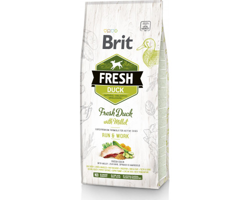 Brit Fresh Brit Fresh Duck & Millet Adult Run & Work 12kg